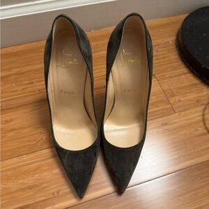 Christian Louboutin Dark Suede Heels